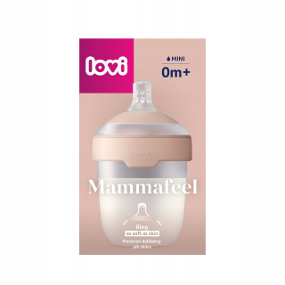 Fľaša na kŕmenie LOVI Mammafeel 150ml s dynamickým cumlíkom 0m+